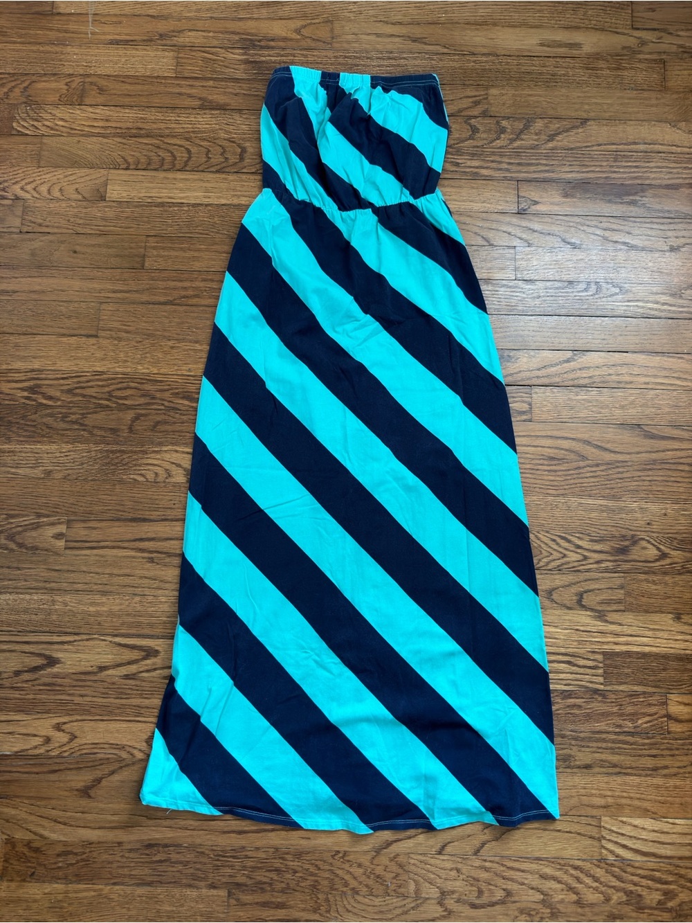 Lilly Pulitzer Navy Striped Strapless Dress